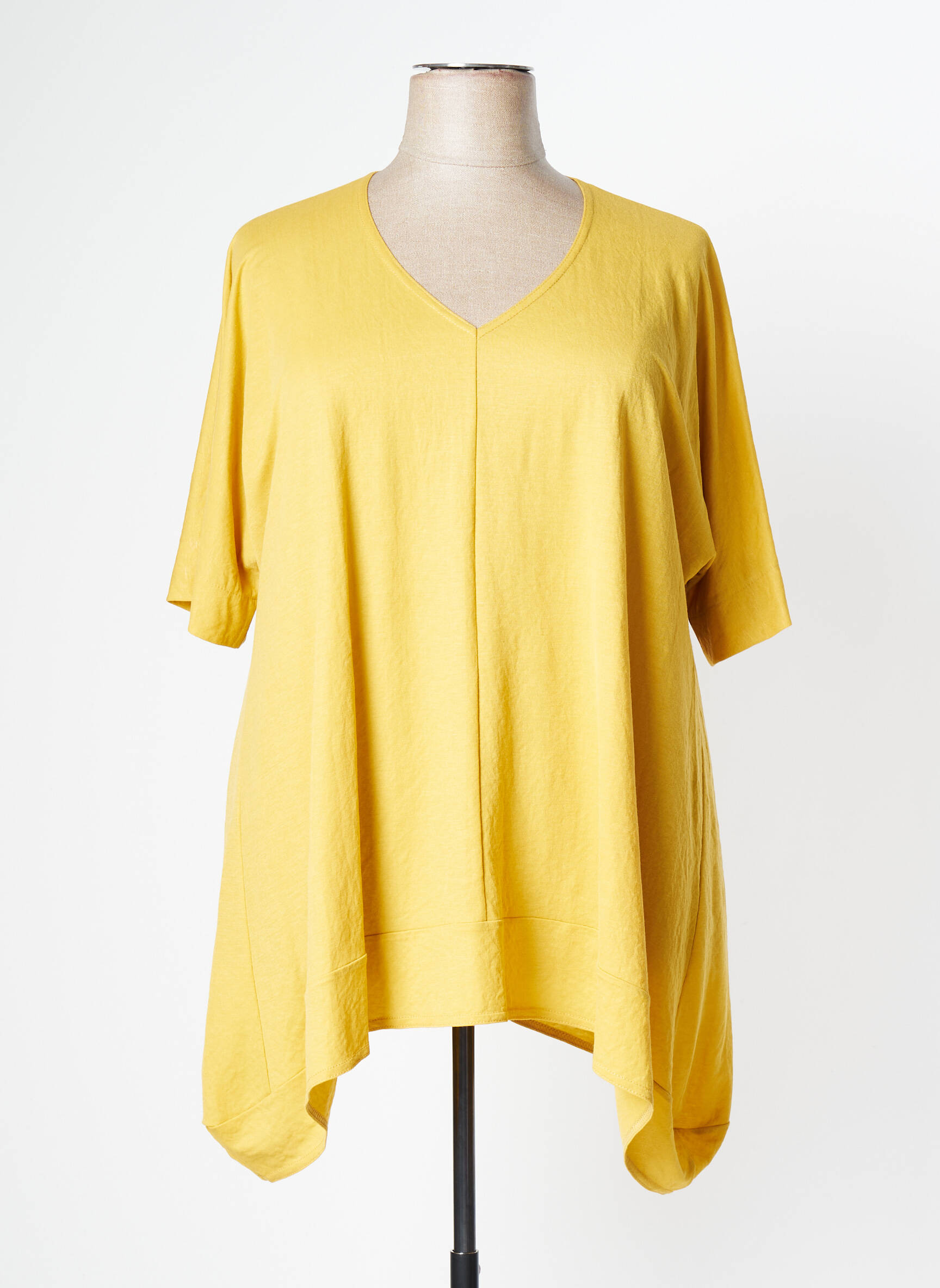 Franck Anna Tuniquemanchecourte Femme couleur jaune