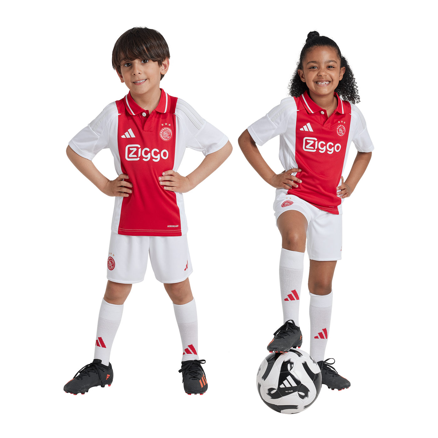 adidas Ajax Amsterdam Minikit Home 2024/2025 Kids Weiss