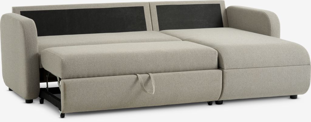 MOMMARK Sovesofa med sjeselong MOMMARK beige stoff