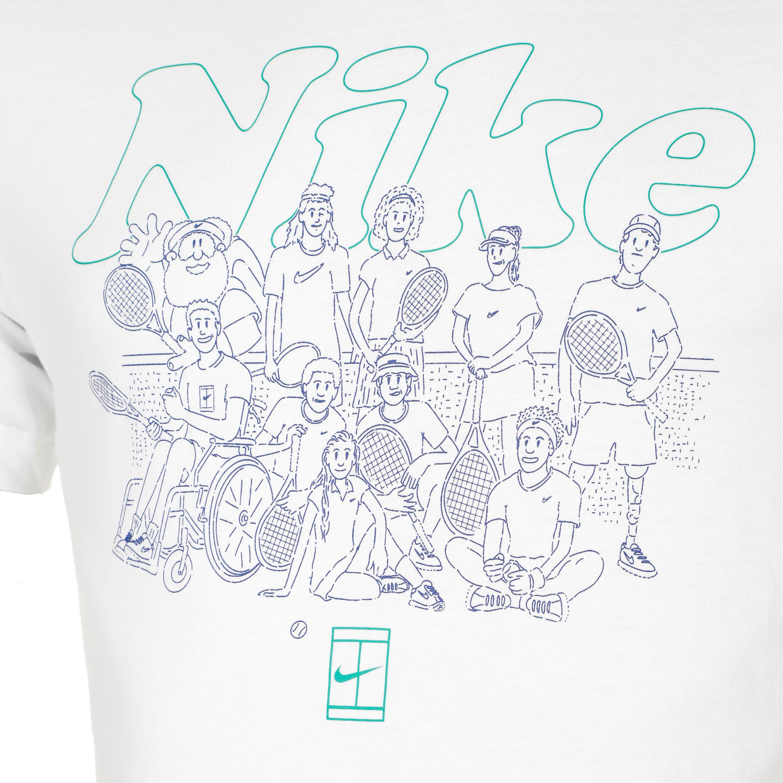 Dri-Fit Court Club OC T-Shirt Herren - Weiß