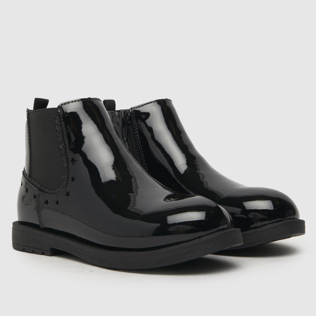 Černé elegantní dívčí dětské boty Schuh
