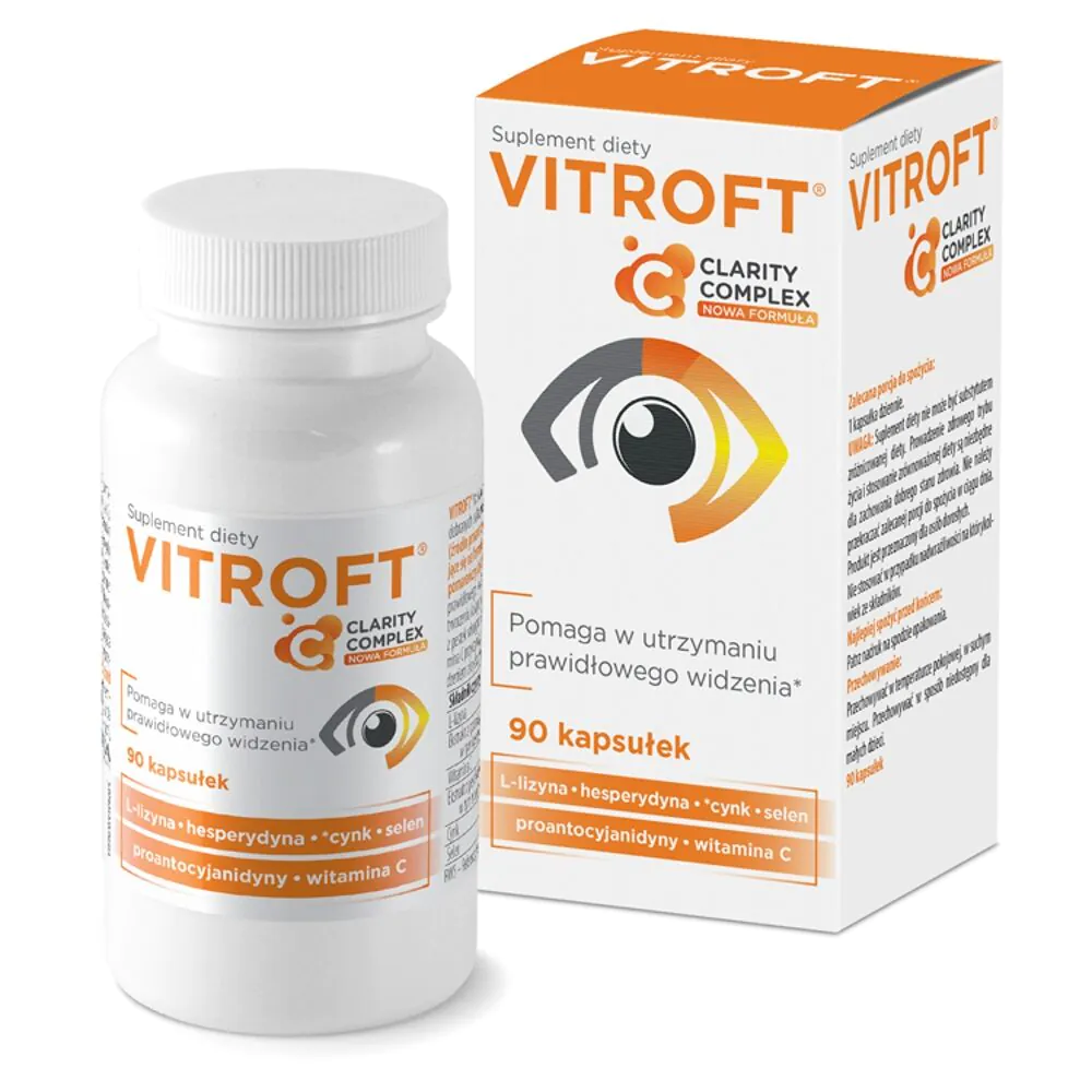 Vitroft, kosttilskud indeholdende ingredienser, der understøtter synet, kapsler