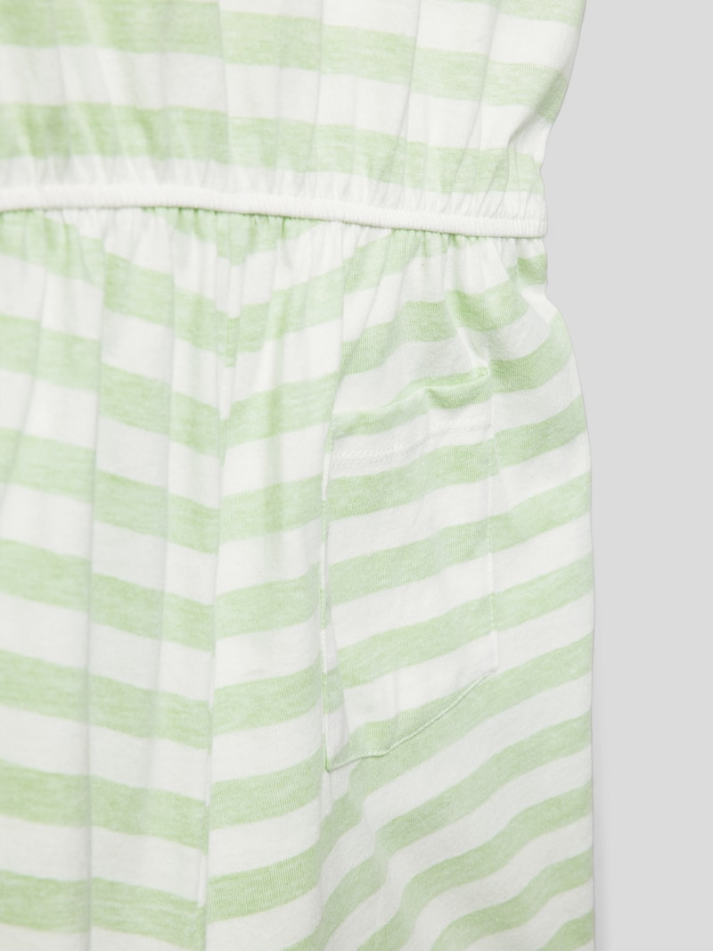 Jumpsuit mit Streifenmuster Modell 'TURN UP THE SUN' in hellgrün