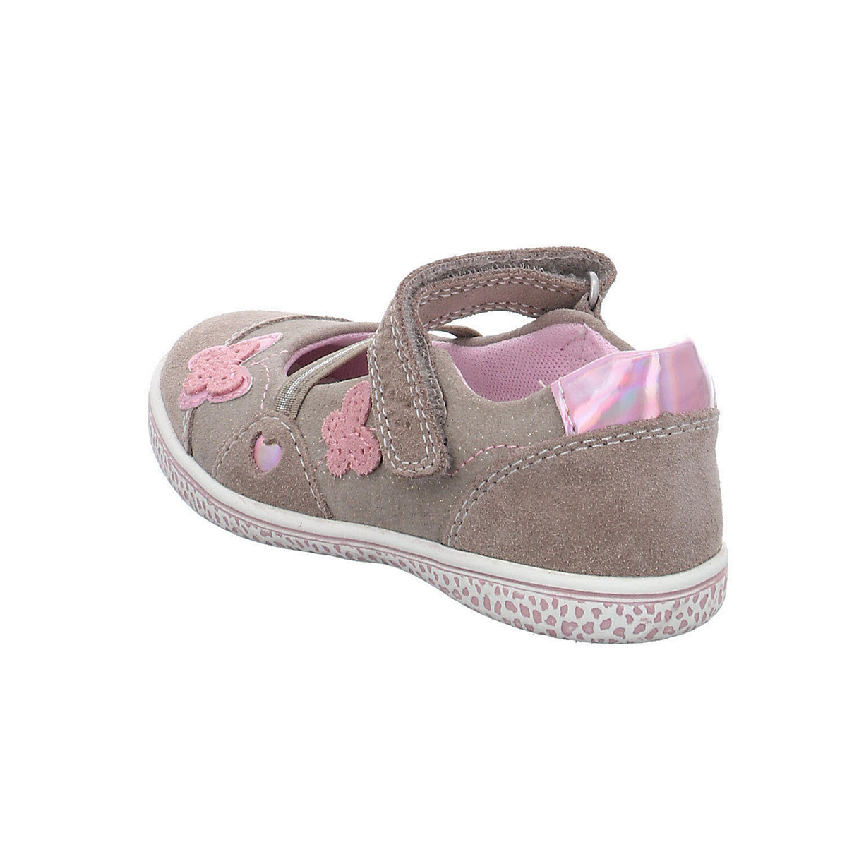 Mädchen Ballerinas Schuhe Taha Ballerina Kinderschuhe Veloursleder gemustert Ballerinas