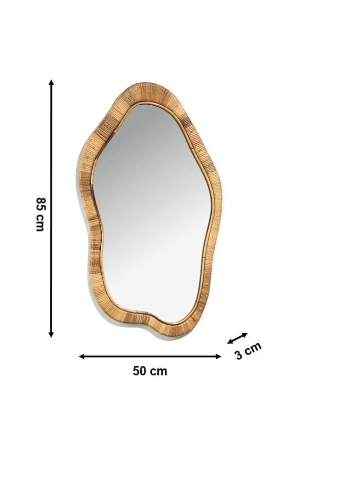kobolo Wandspiegel LENI24 in Braun günstig kaufen onesize