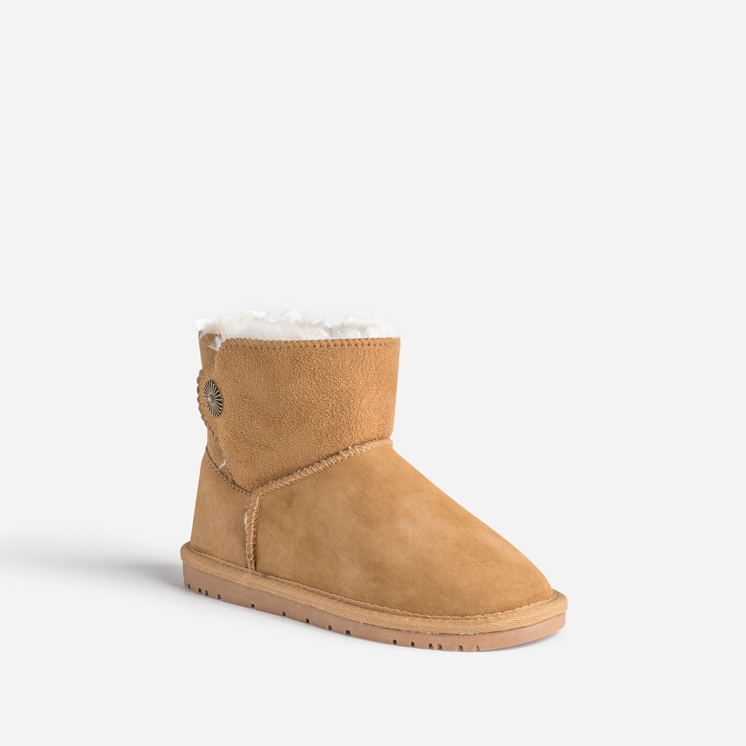 Boots camel suédé fourré