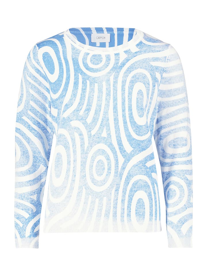 CARTOON Pullover in Hellblau/ Weiß günstig kaufen