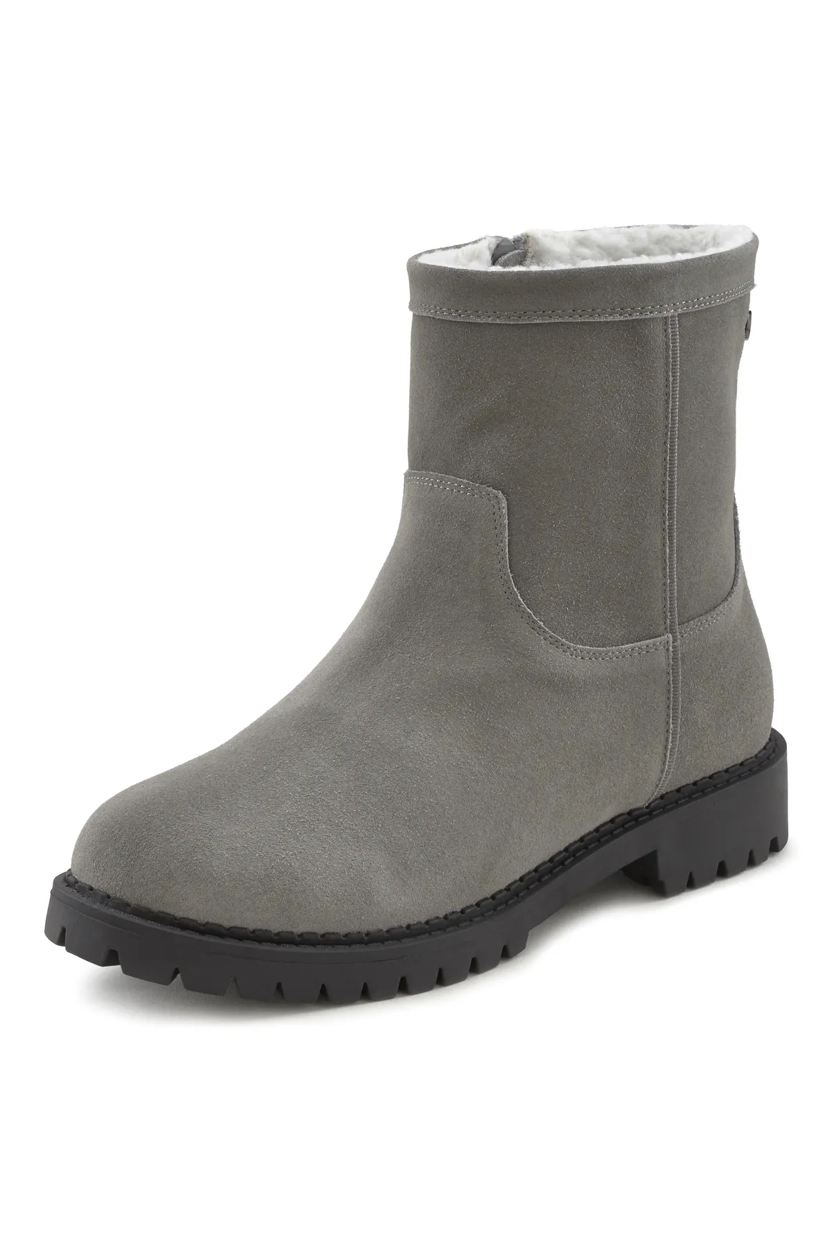 LASCANA  Stiefelette - Grau - Flacher Absatz