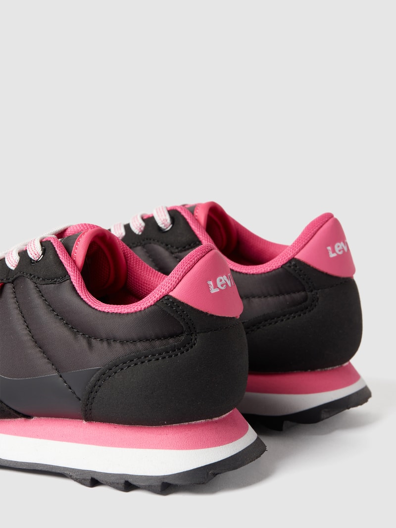 Sneaker mit Label-Details Modell 'ALEX' in schwarz