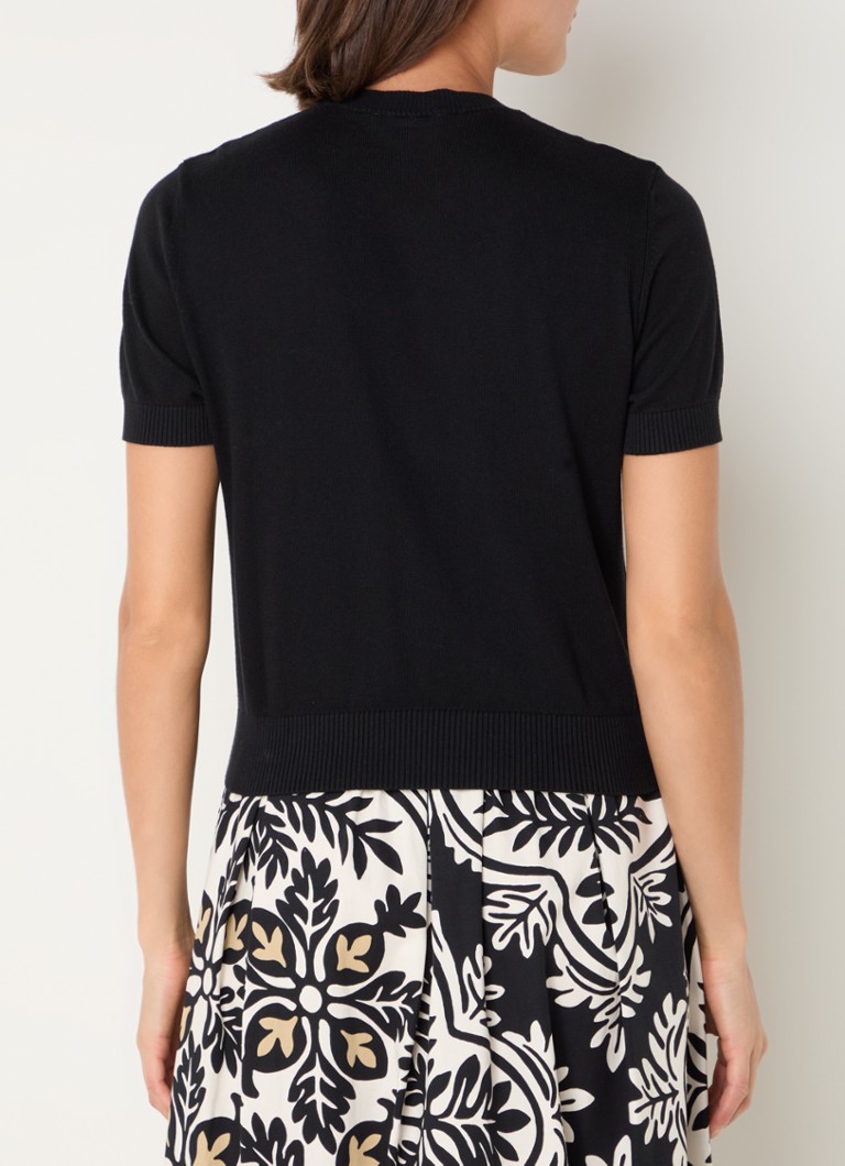 Benetton Fine-knit round neck top