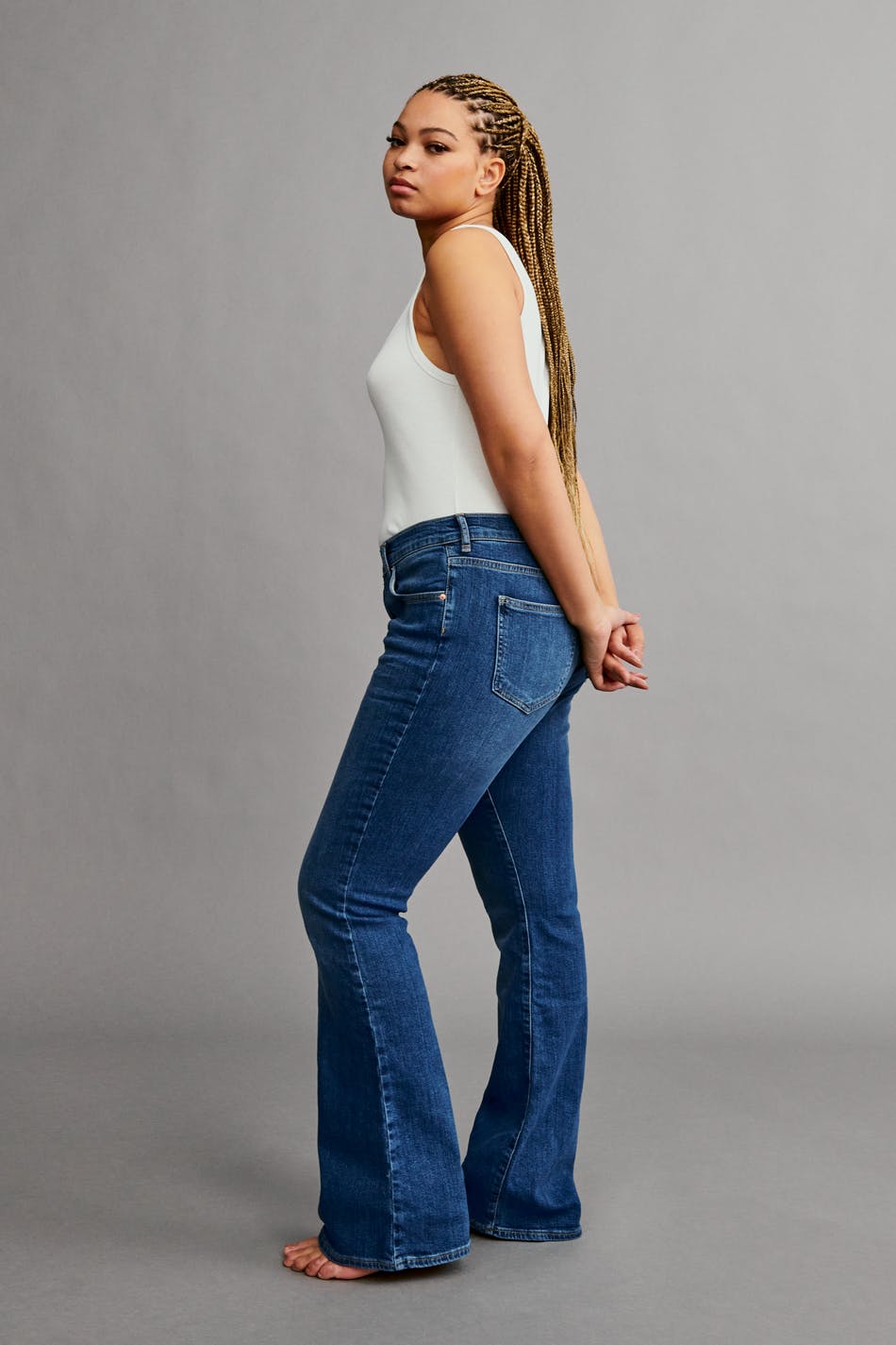 Low waist bootcut jeans