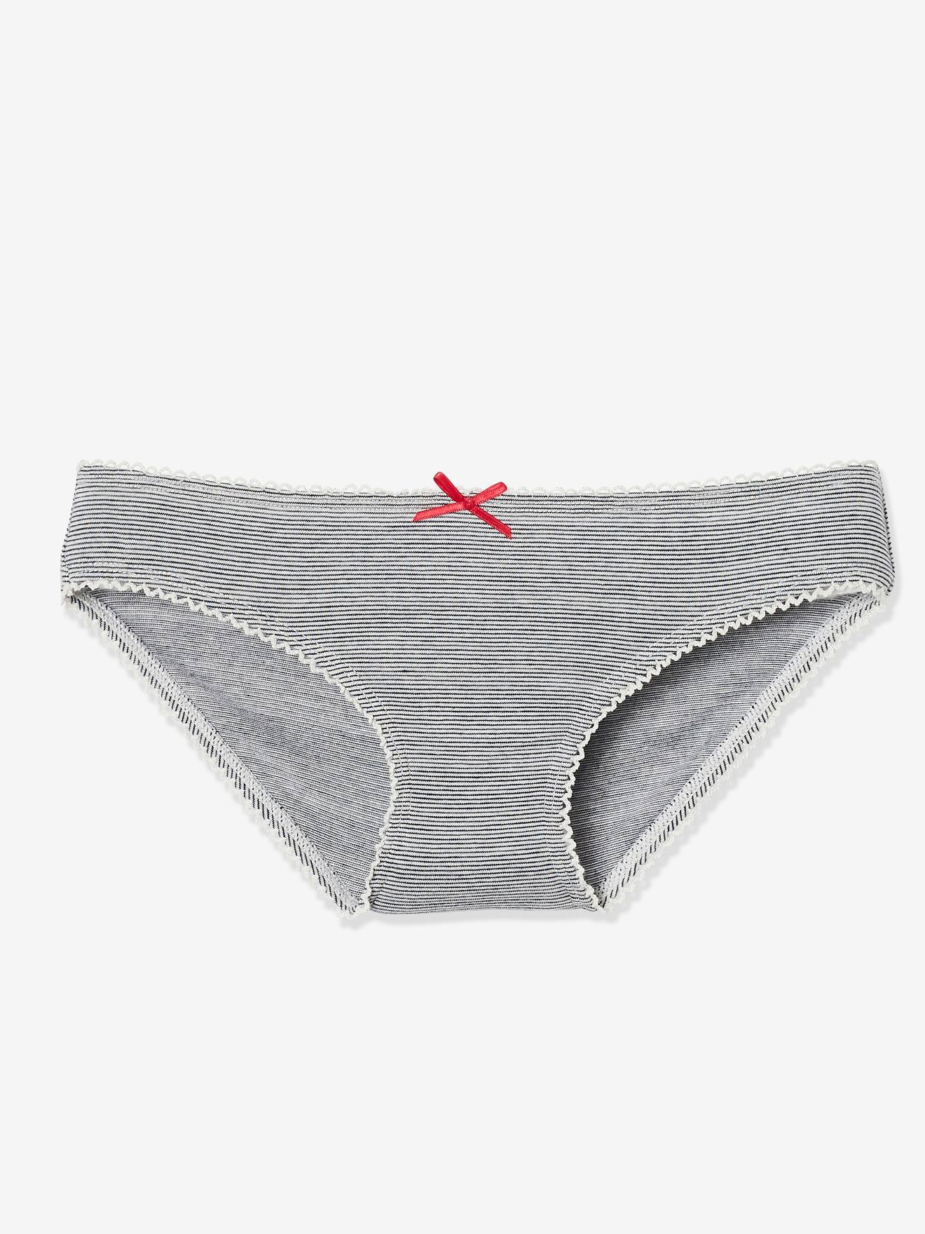 Lot de 7 culottes fille semainier BASICS lot ivoire