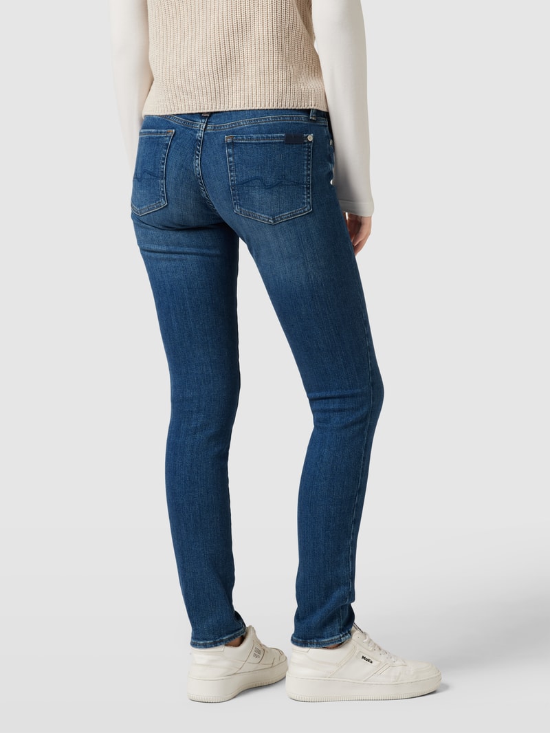 Slim Fit Jeans mit Eingrifftaschen Modell 'Pyper' in blau
