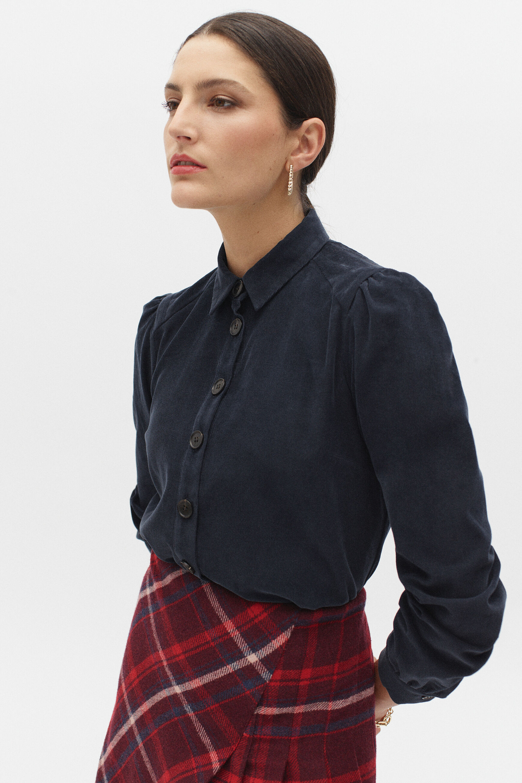 chemisier tokyo bleu marine femme