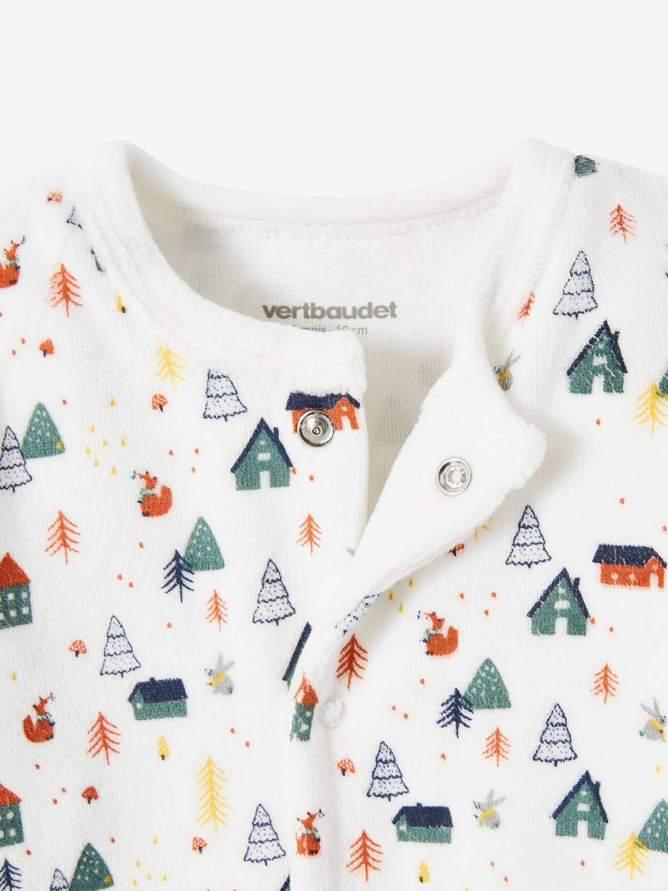 Lot de 2 pyjamas bébé en velours lot encre
