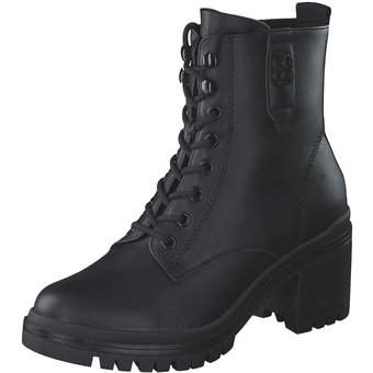 s.Oliver Schnürstiefelette in schwarz