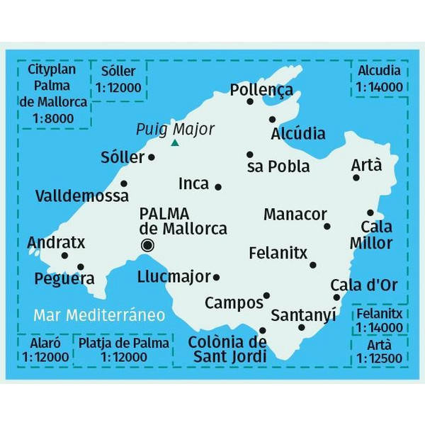 KOMPASS Wanderkarte Mallorca 1:75 000 - Wanderkarte