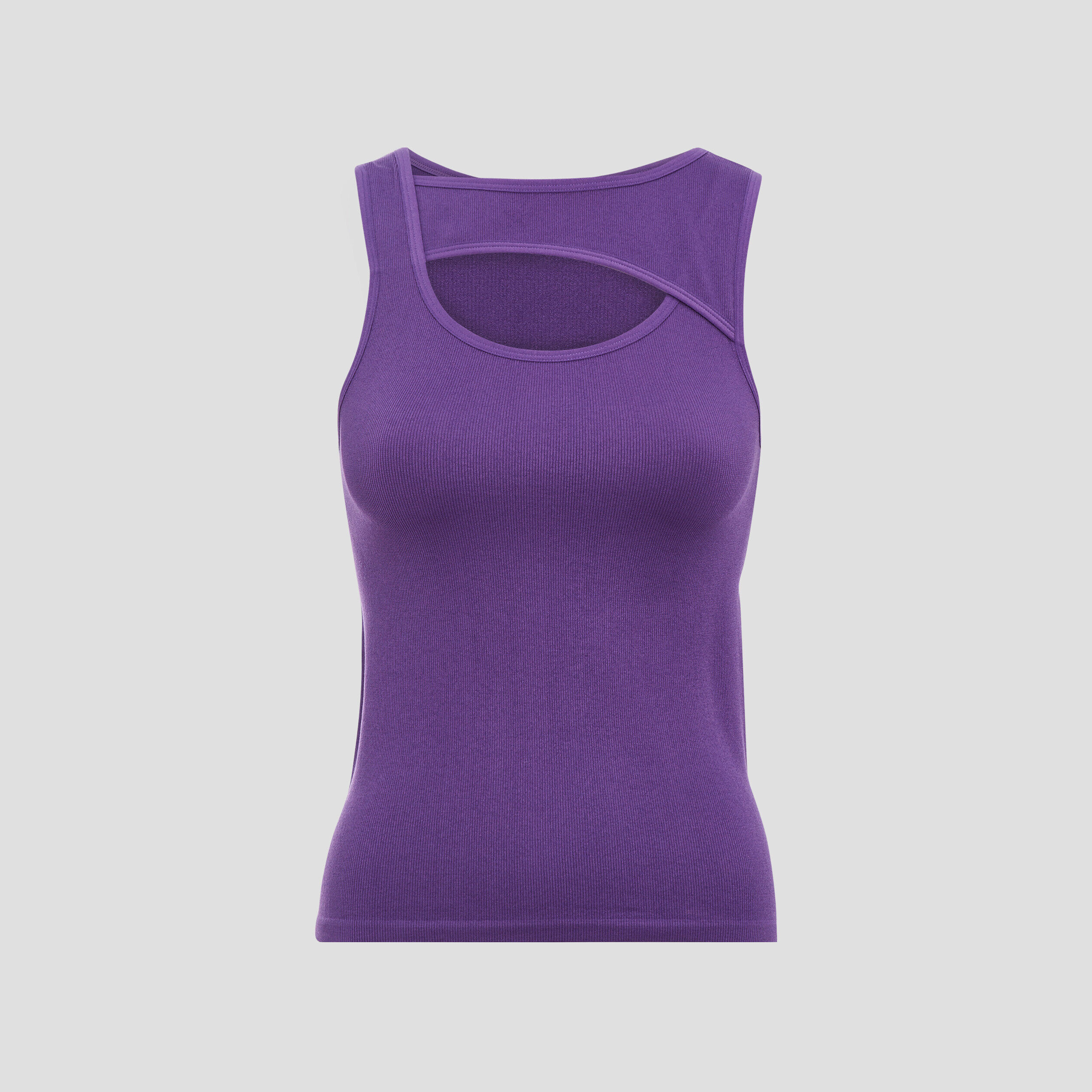 Débardeur avec ouverture violet femme | Cache Cache
