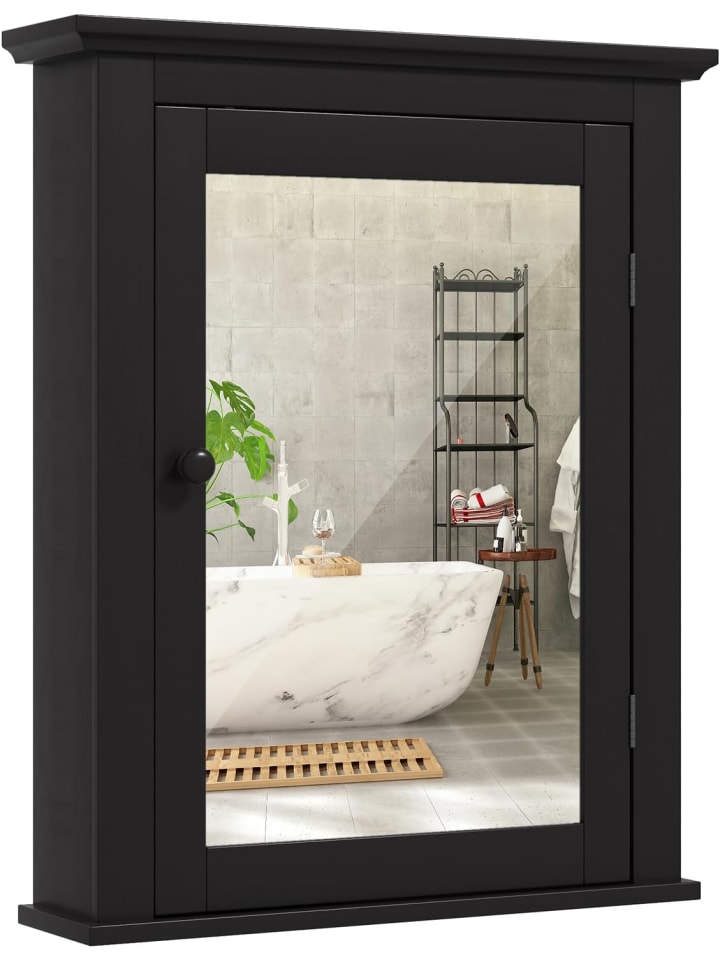 COSTWAY Spiegelschrank in Schwarz günstig kaufen onesize
