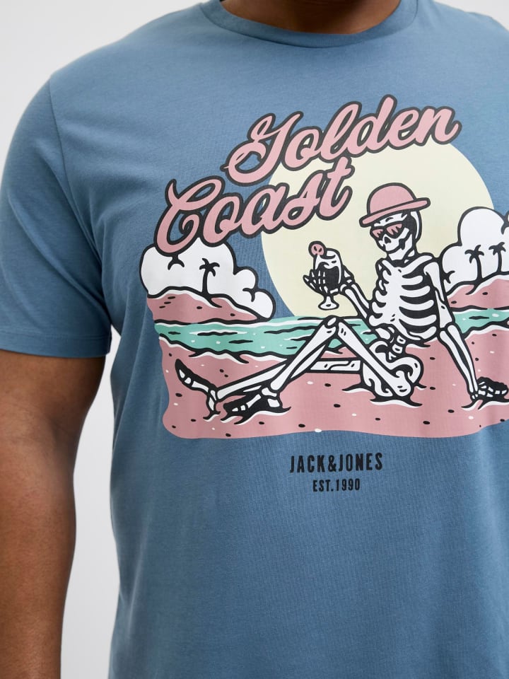 JACK & JONES PLUS T-shirt in Oceanview günstig kaufen