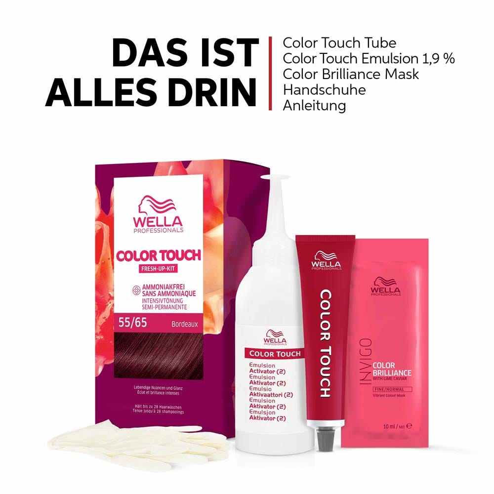 Wella Color Touch Fresh-Up-Kit Intensivtönung 3/0 dunkelbraun 130 ml