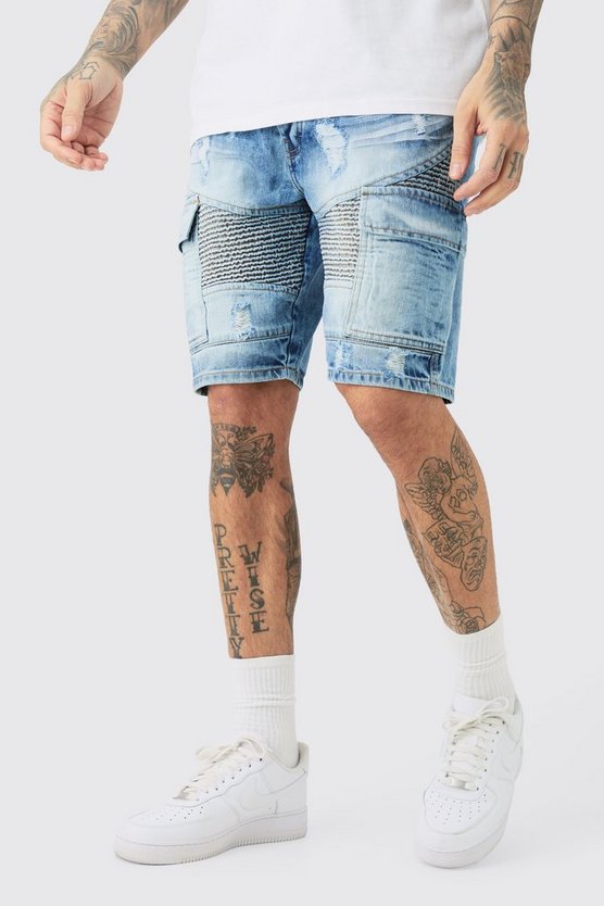 Tall Bikershorts mit geradem Bein