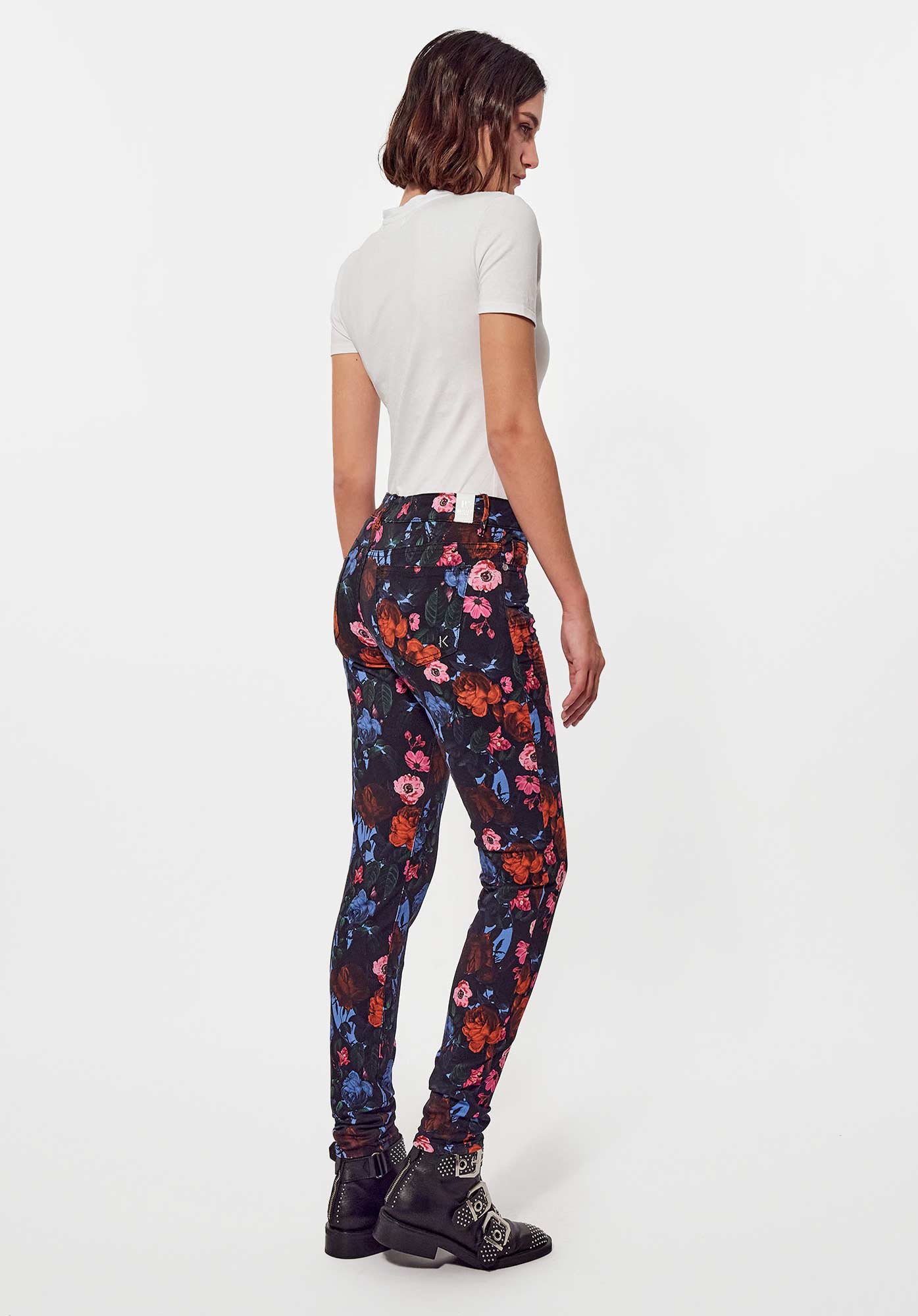 CAMIE  Jean slim fleuri Femme