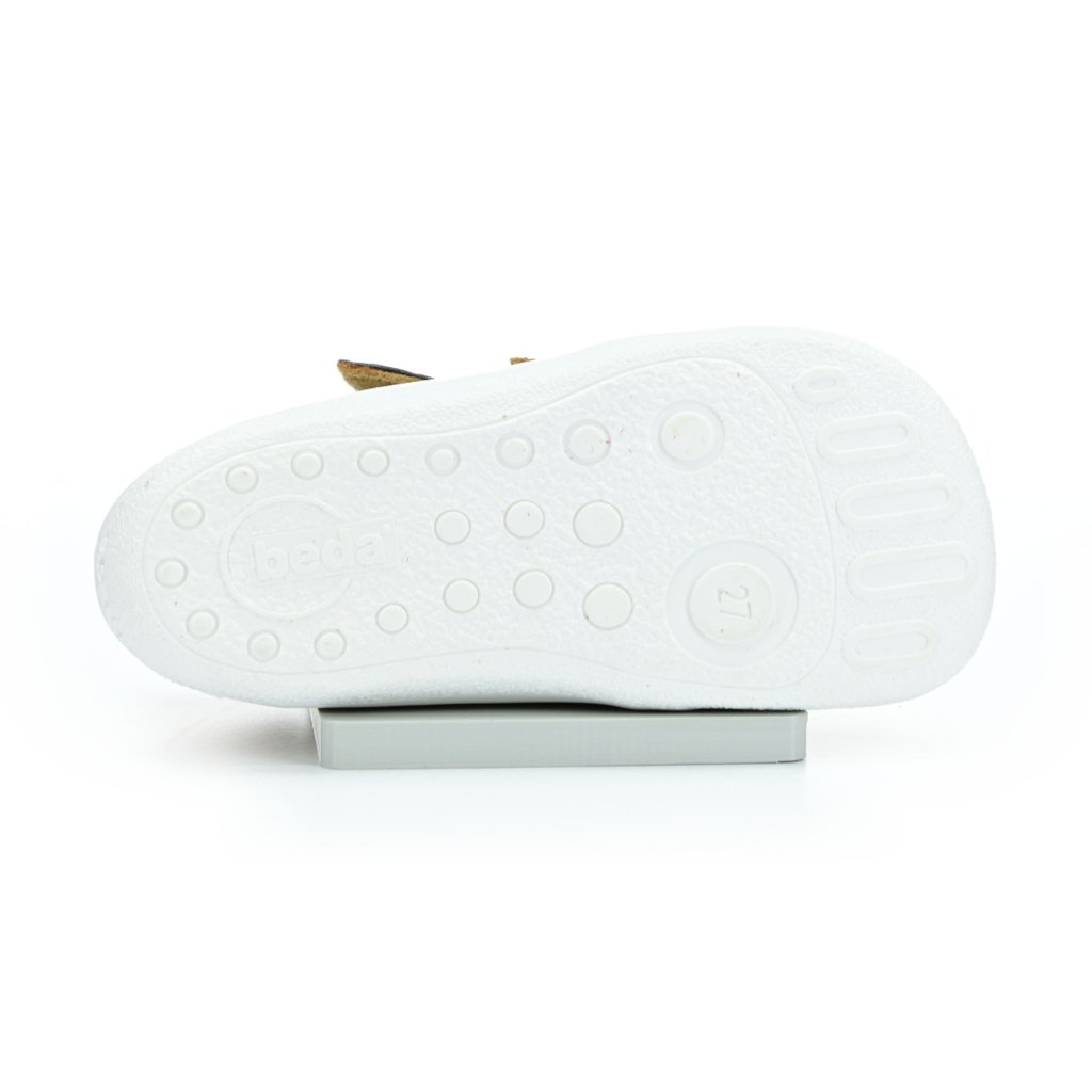 Beda Bella mit Membran (BF 0001/W/M/TS) goldene Barfuß-Stiefeletten