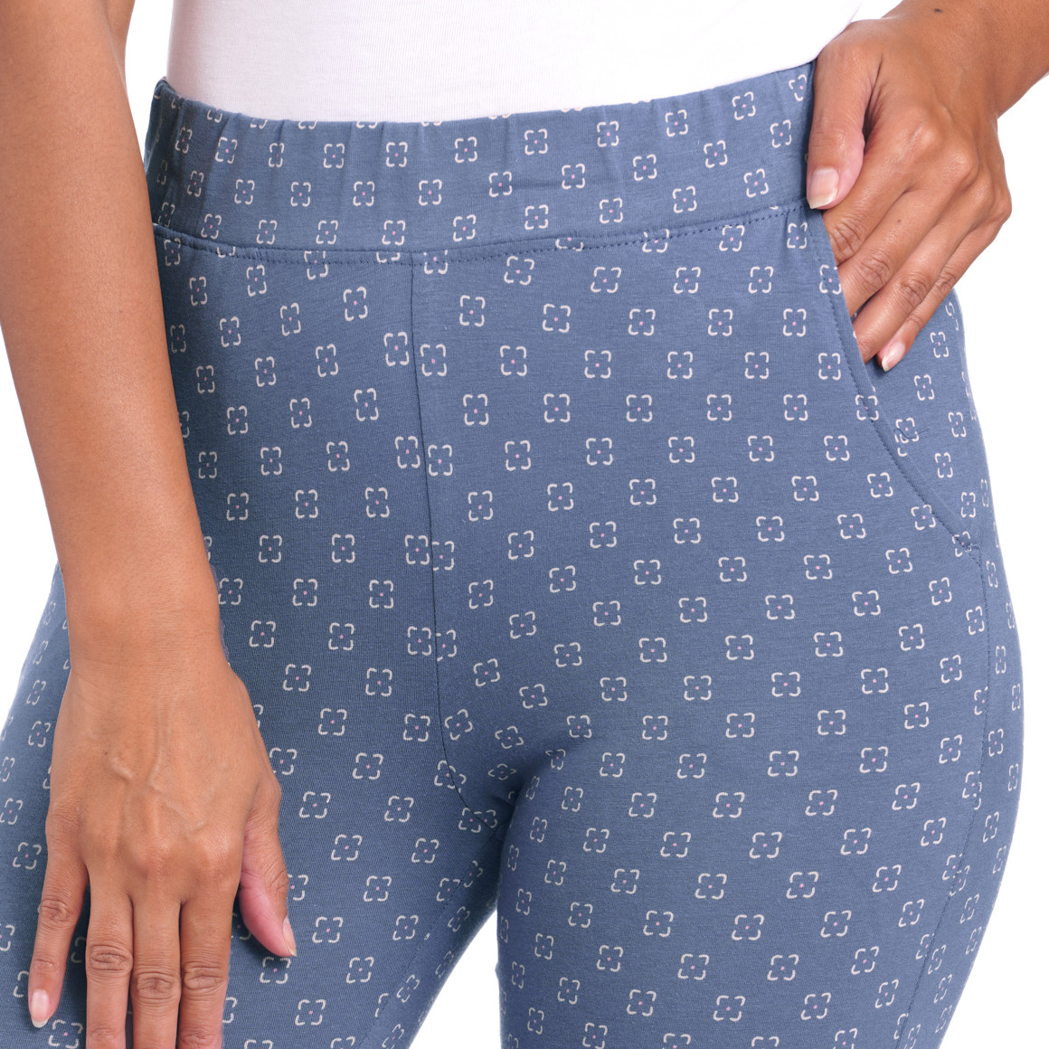 Damen Schlafhose mit Allover-Muster