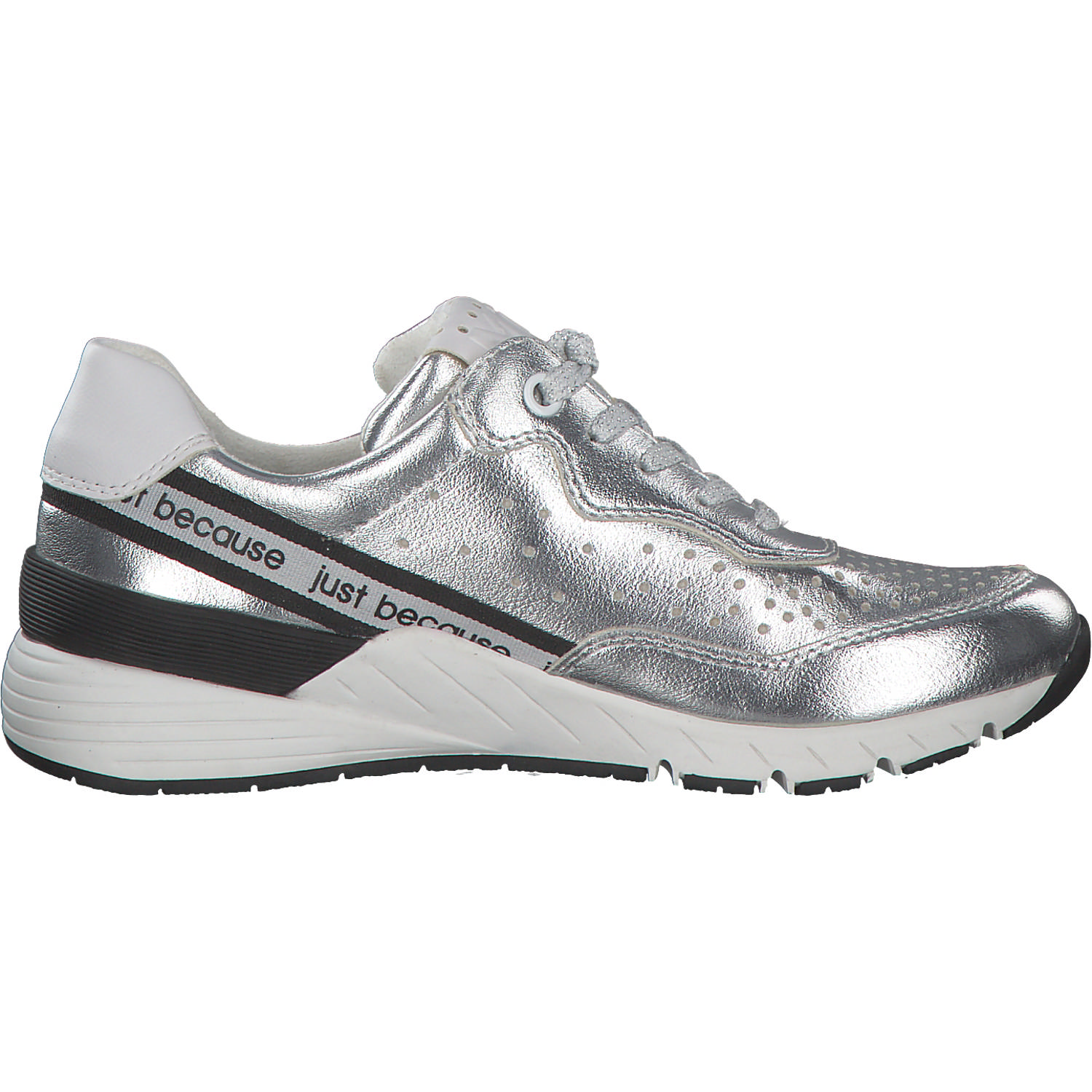 Marco Tozzi 23737, Sneakers Low, Damen, SILVER/WHITE