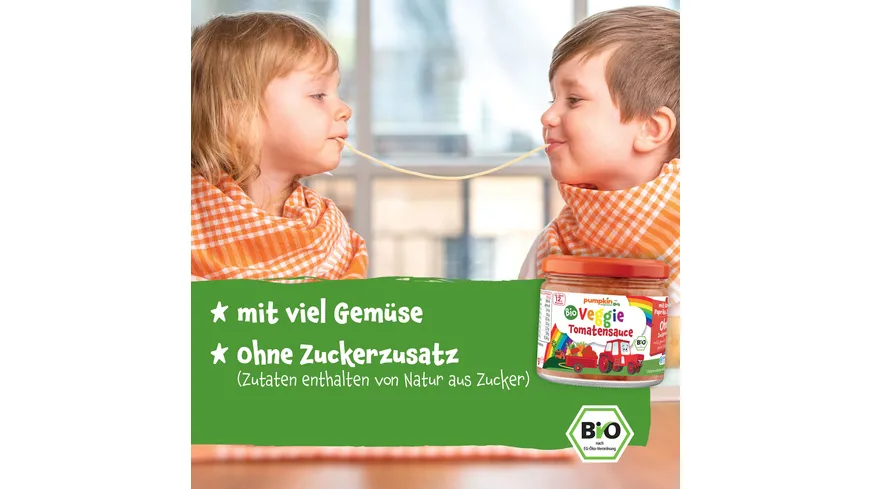 pumpkin organics Bio Veggie Tomaten Sauce 250 g