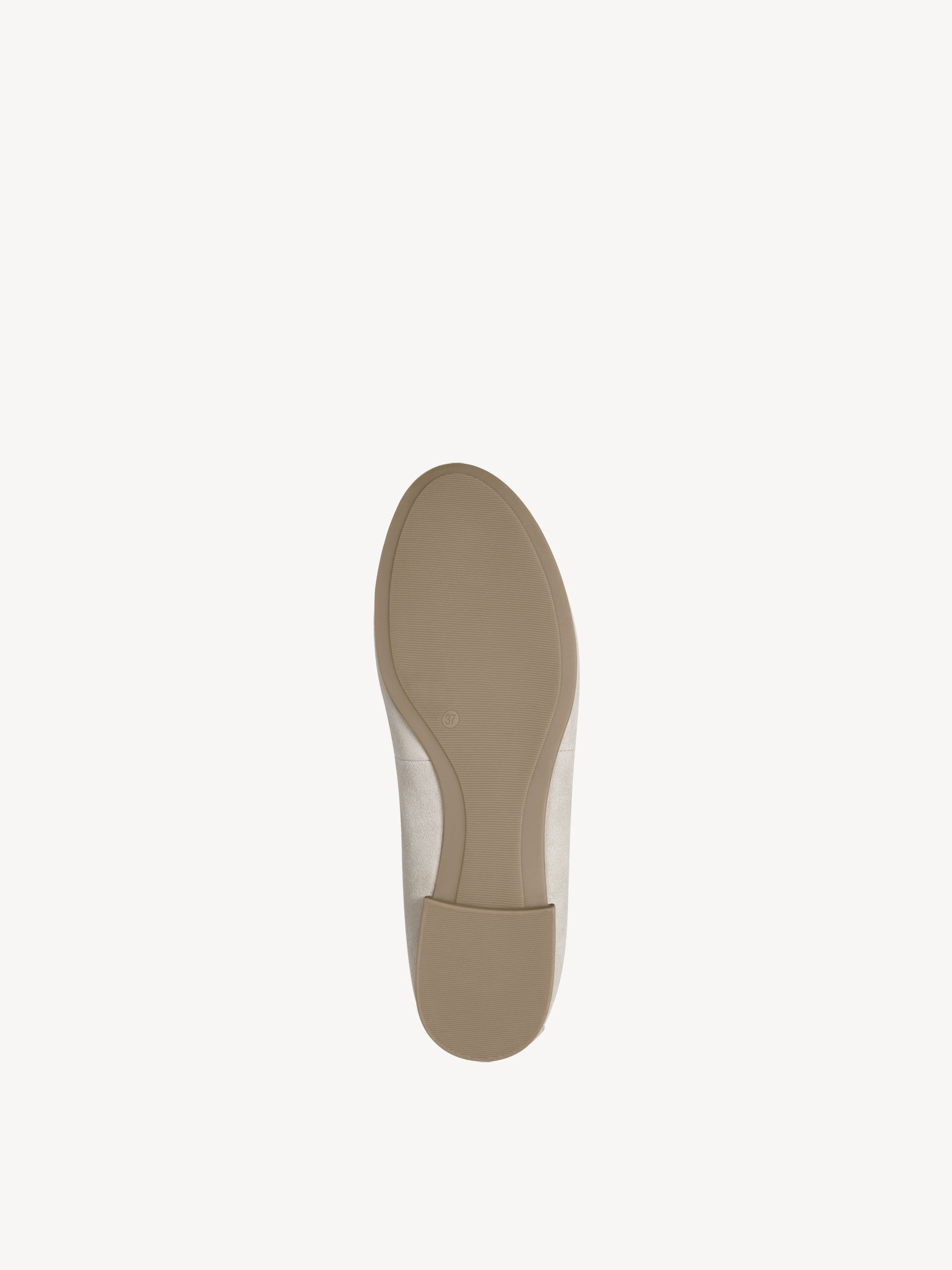 Ballerine en cuir - beige