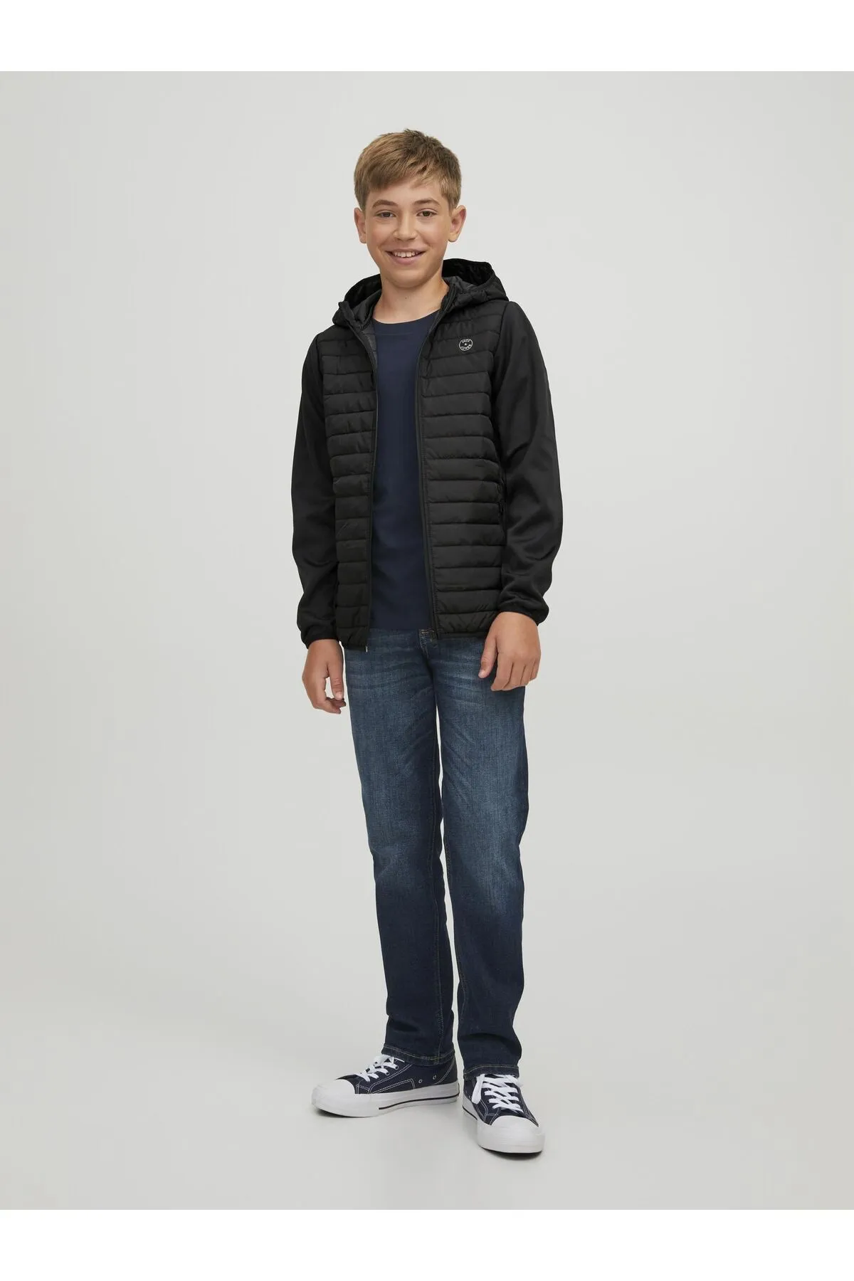 Jack & Jones Junior  Jacke - Schwarz - Regular Fit