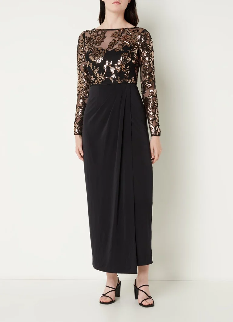 Phase Eight Jacinta maxi dress with sequins and backless design