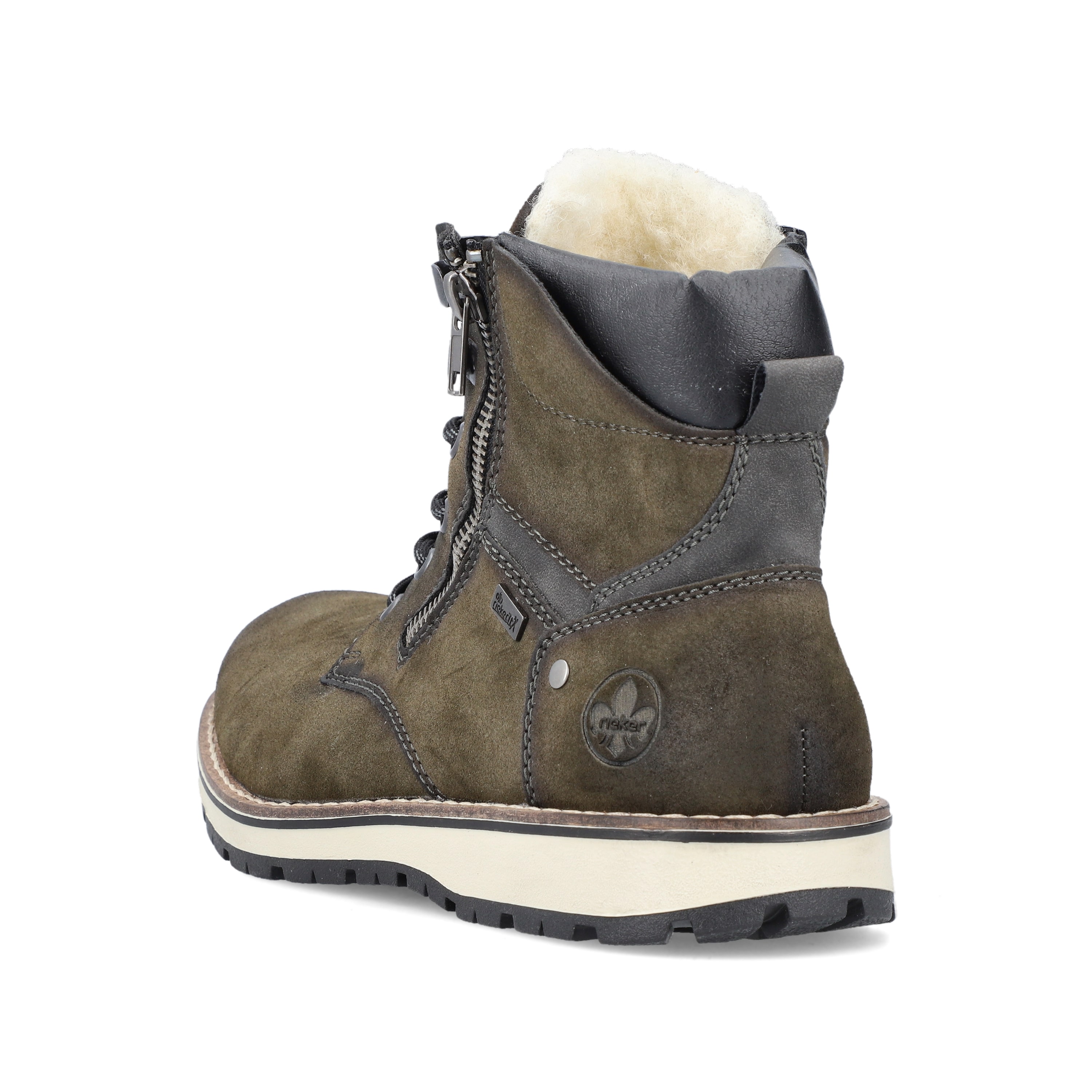 Rieker Herren Schnürstiefel olivgrün