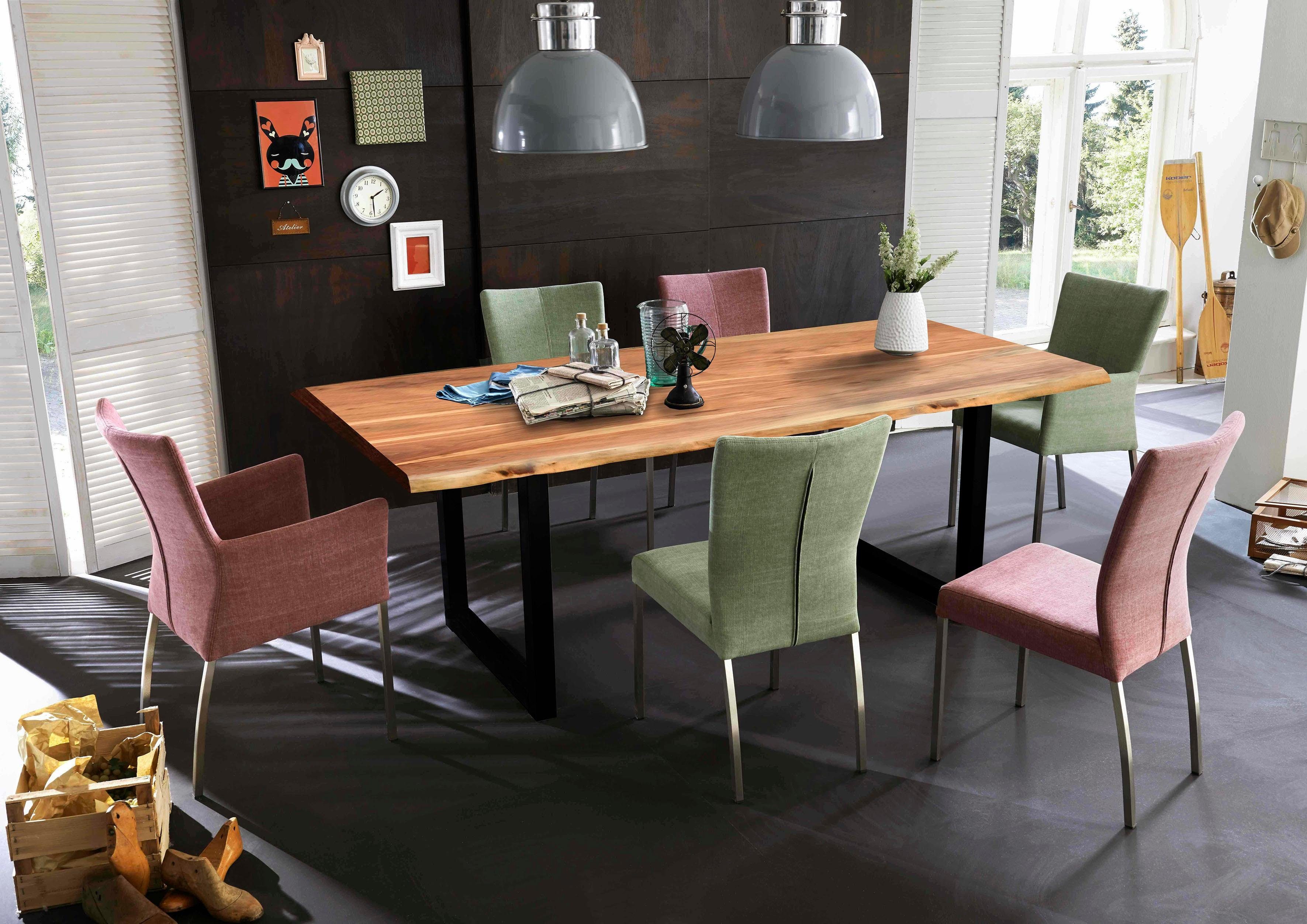 SIT Esstisch Tops&Tables, mit Tischplatte aus Akazie mit Baumkante wie gewachsen