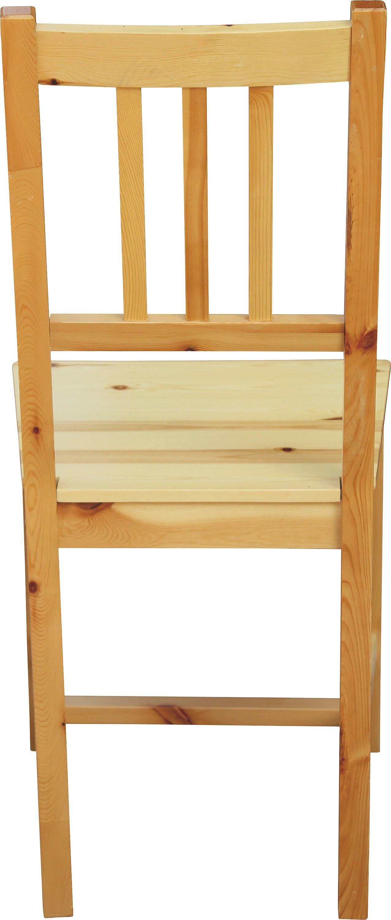 Home affaire 4-Fußstuhl (Set, 2 St), aus massivem Kiefernholz