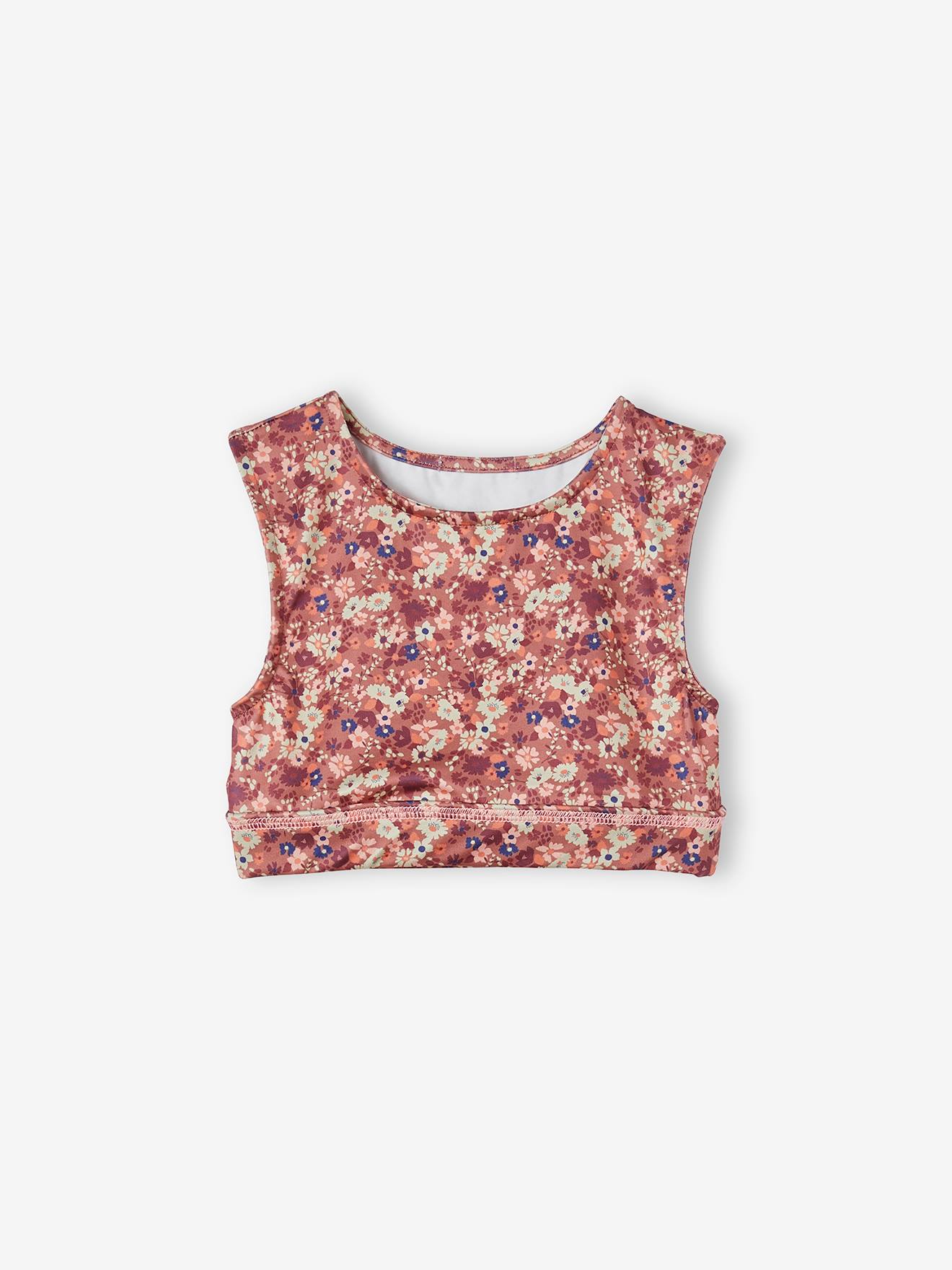 Vertbaudet Mädchen Sport-Set: Bustier & Radlerhose - ziegel