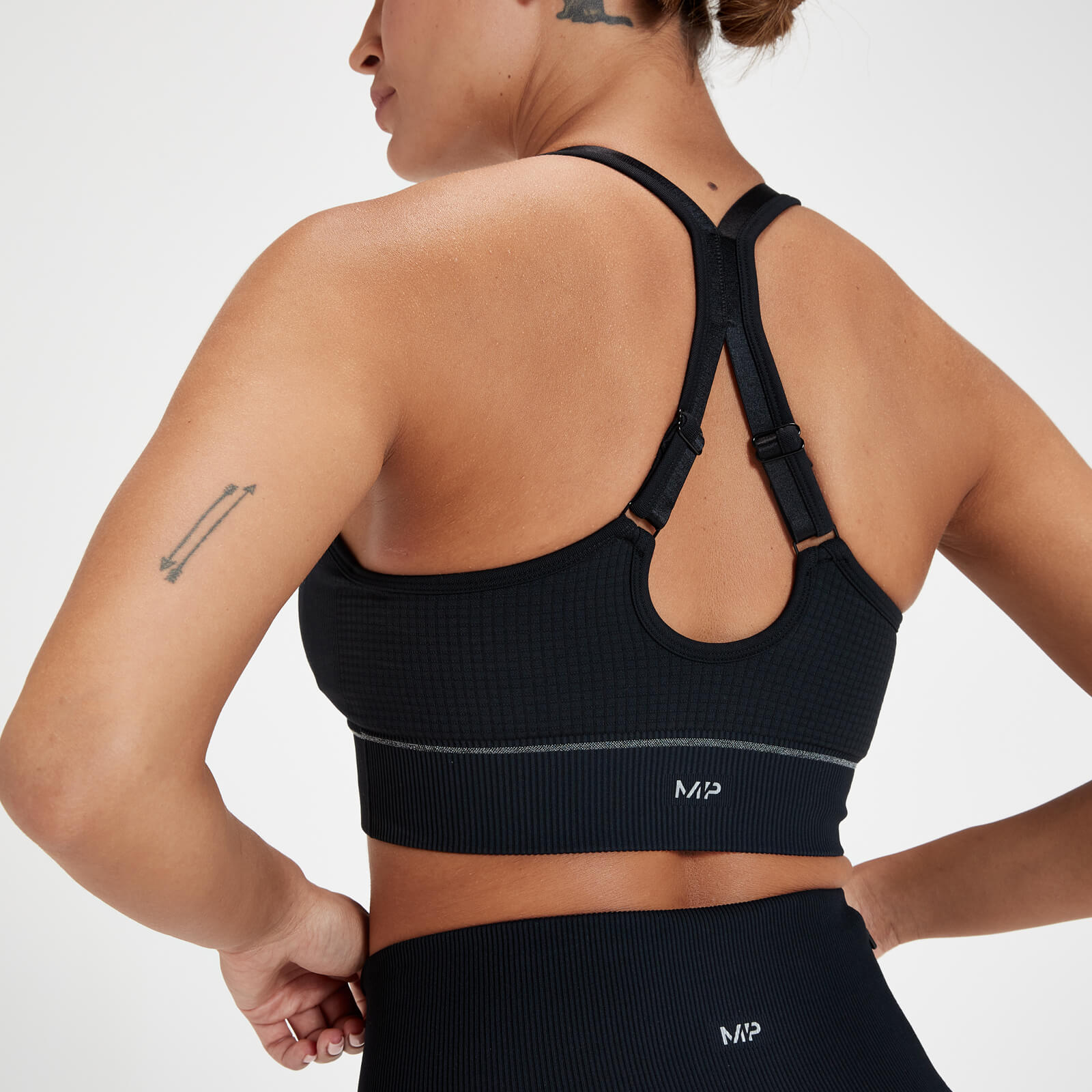 Brassière de sport sans coutures en graphène MP Velocity Ultra pour femmes – Noir
