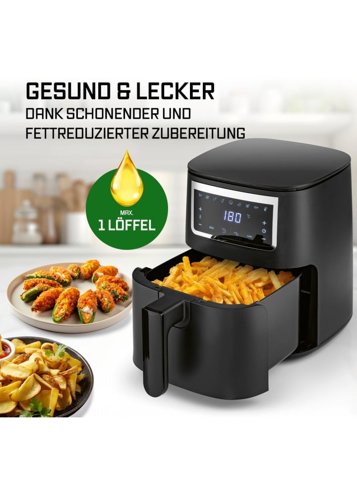 Gourmetmaxx GOURMETmaxx Heißluftfritteuse 4 l - Touch, Timer, 8 Programme und Shake-Reminde günstig kaufen onesize