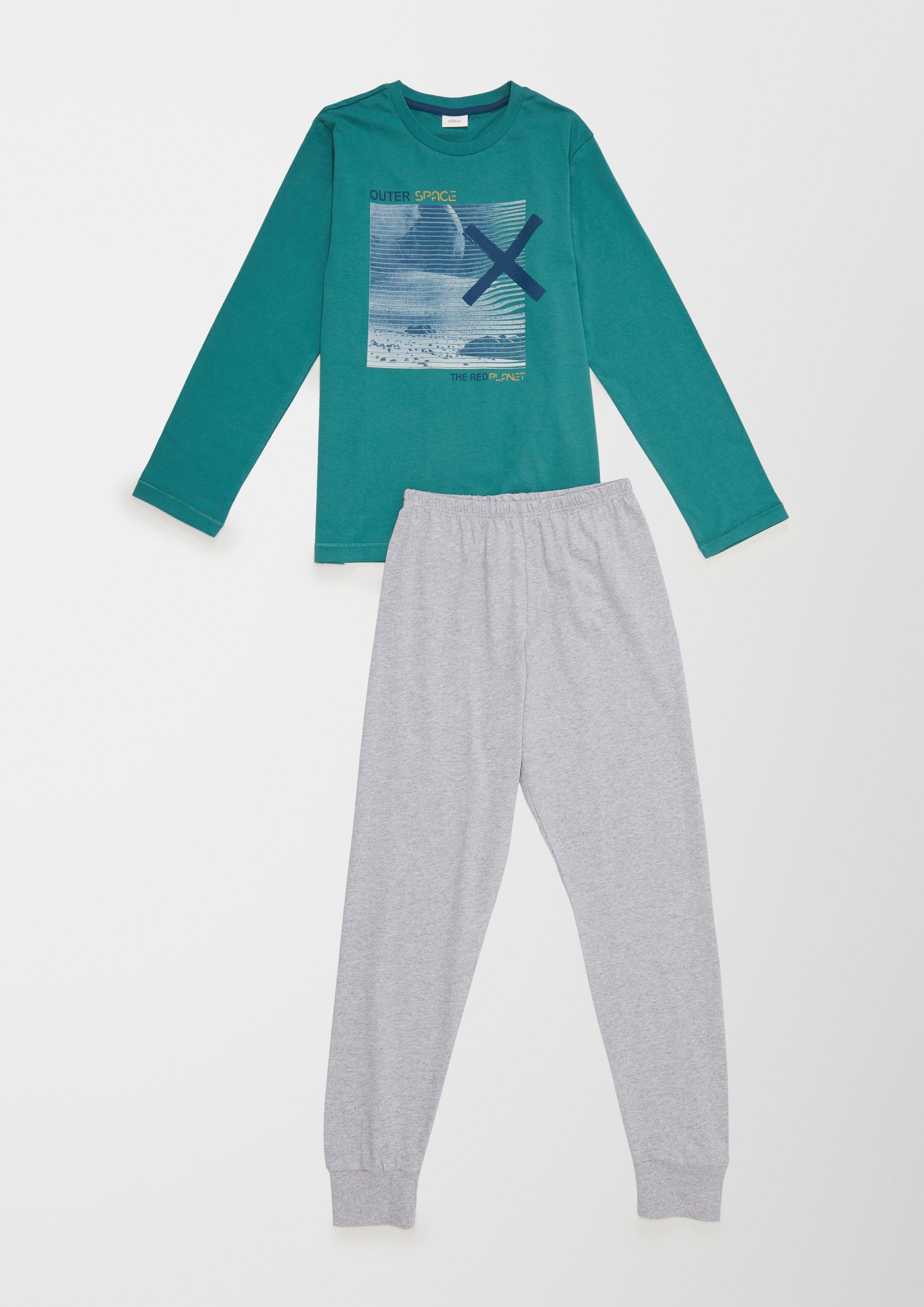 Pyjama mit Print  6006827-054