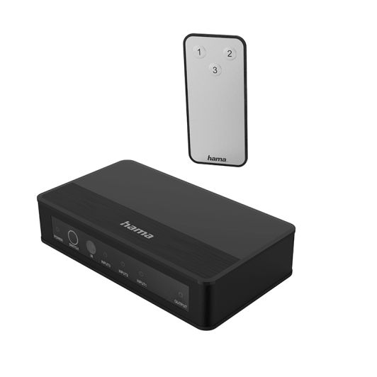 Splitter HDMI 4K HAMA 3 intrări / 1 ieșire