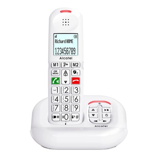 Telefon fix pentru seniori ALCATEL XL 685 Solo cu robot telefonic – Alb