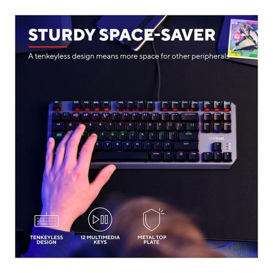 Tastatură de gaming TRUST TKL mecanică CALLAZ