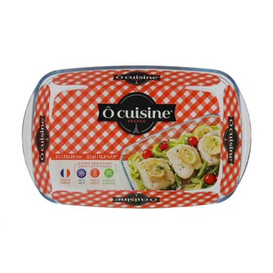 Tavă de cuptor din sticlă 32x20 dreptunghiulară