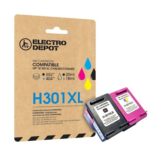 Cartuș de cerneală ELECTRO DÉPÔT pachet XL H301