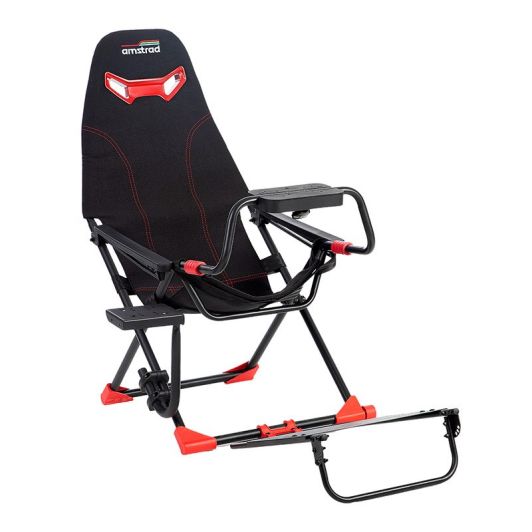 Scaun simulator de curse AMSTRAD AMS-RACING-SIM – negru