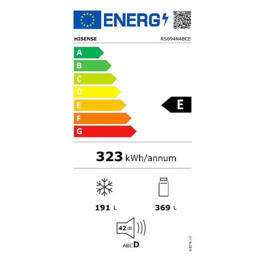Amerykańska lodówka HISENSE RS694N4BCE