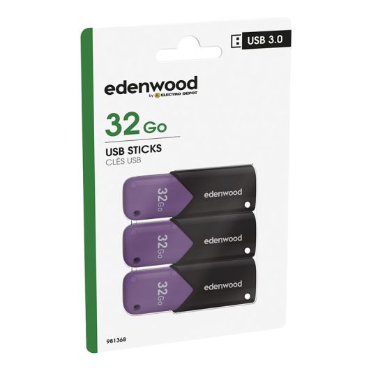 Stick-uri USB EDENWOOD x3 32Go