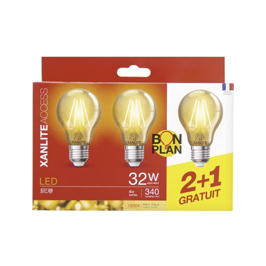 Λάμπα XANLITE E27x3 διακοσμητική